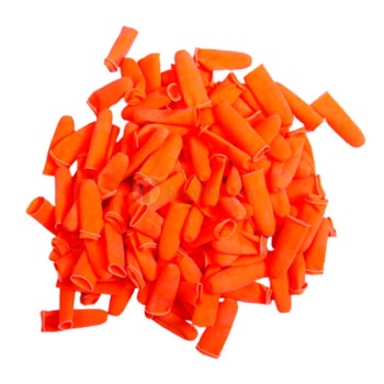 Orange Antistatic Anti-Slip Rubber Finger Cots